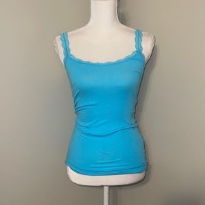 Blue lace tank